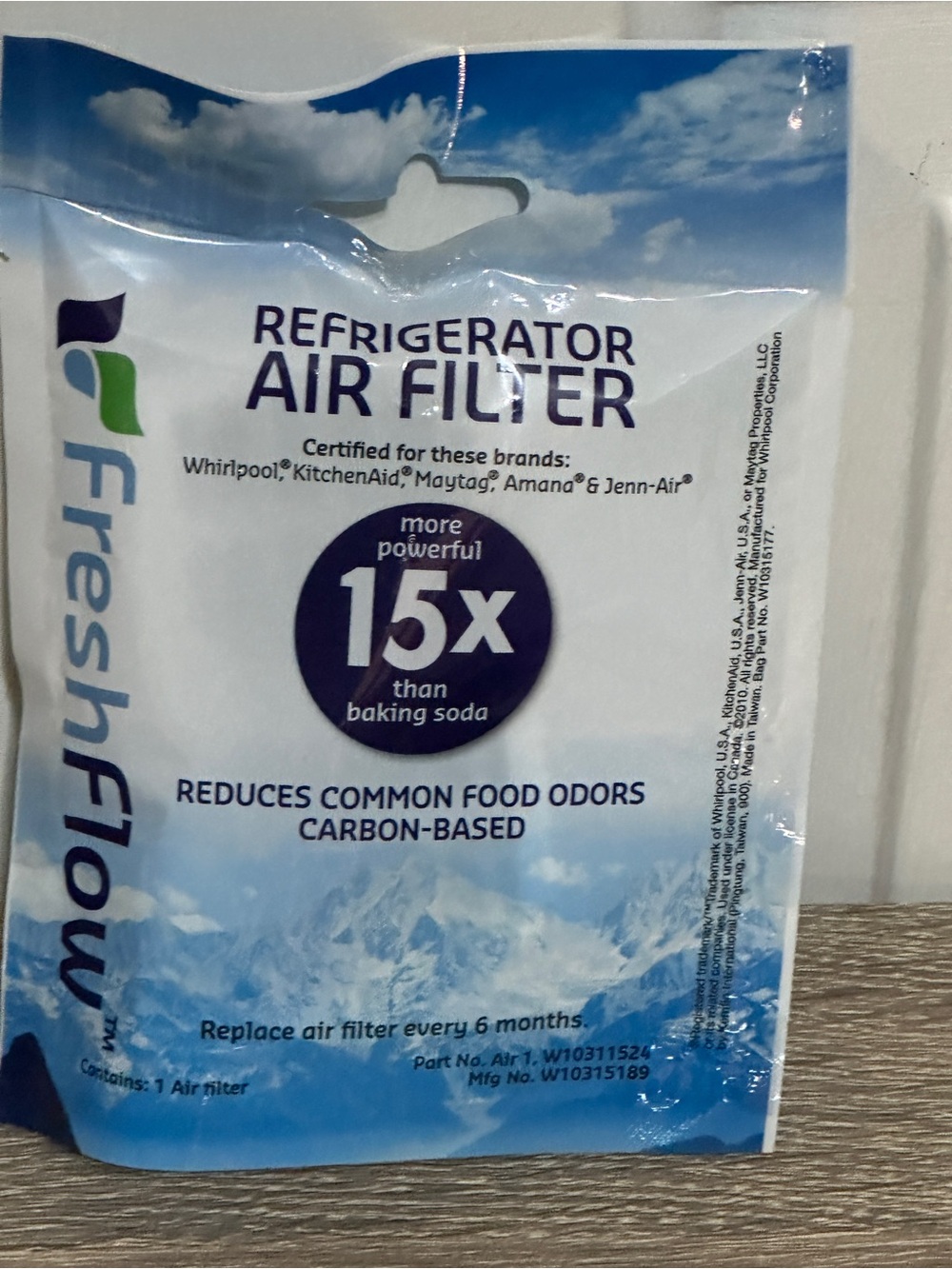 Whirlpool Fresh Flow W10311524 AIR 1 Refrigerator Air Filter NEW